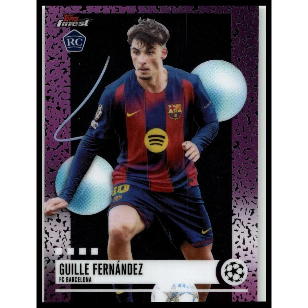 2025-26 Finest UEFA Guille Fernández #284 FC Barcelona Uncommon Rookie